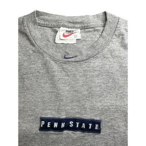 1990s Vintage Nike Penn State T-Shirt (grey) Size:‎ Medium